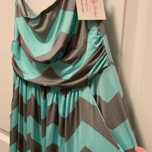 Pink Lily Strapless Maxi - Picture 2 of 4